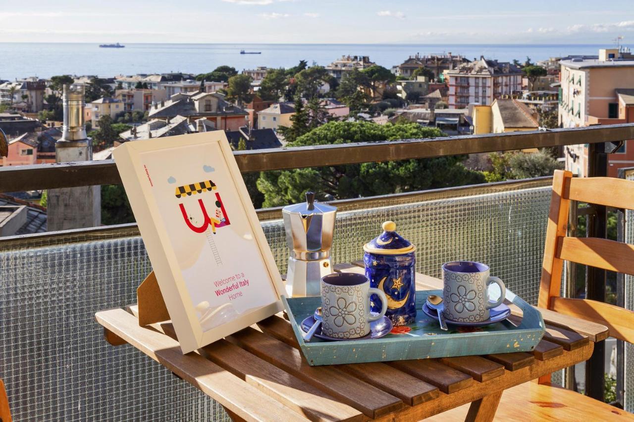 Homey Seaview Apartment By Wonderful Italy Genova Eksteriør billede