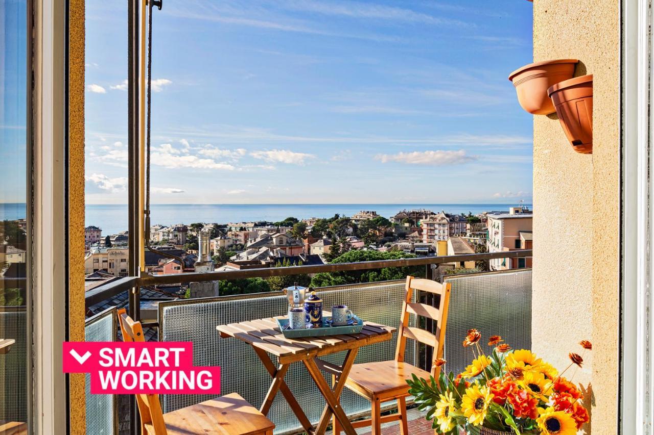 Homey Seaview Apartment By Wonderful Italy Genova Eksteriør billede